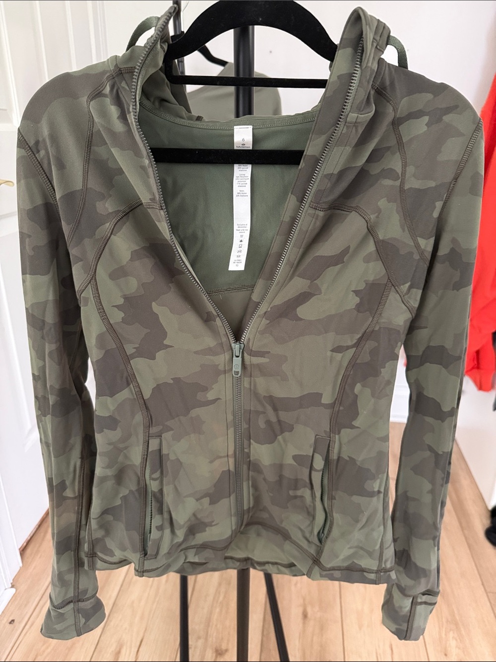 lululemon athletica Green Camo Full-Zip Hoodie